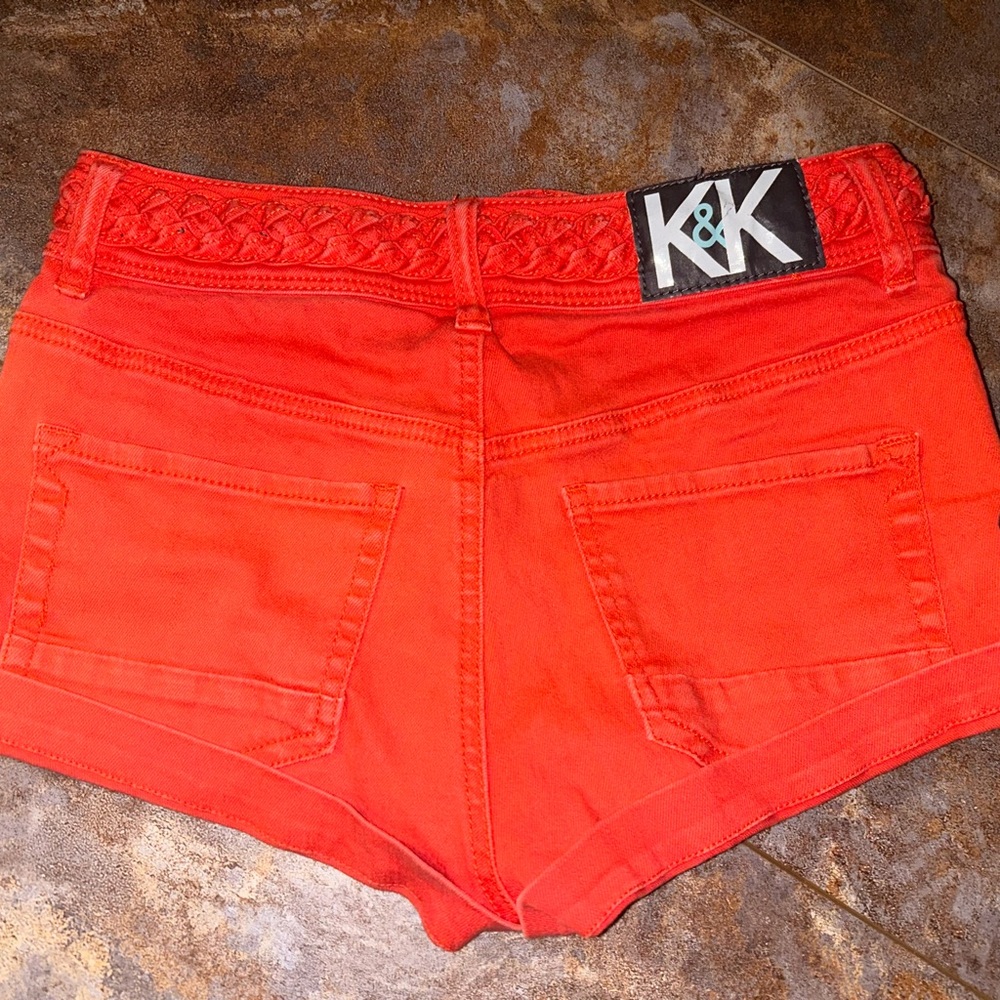 kendall and kylie coral shorts